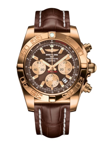 Breitling Chronomat 44 Rose Gold / Metallica Brown / Croco