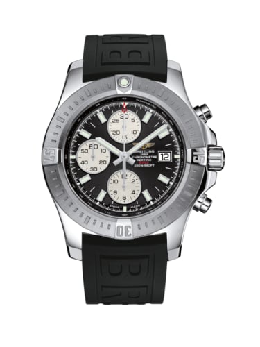 Breitling Colt Chronograph Automatic Stainless Steel / Volcano Black / Rubber / Pin