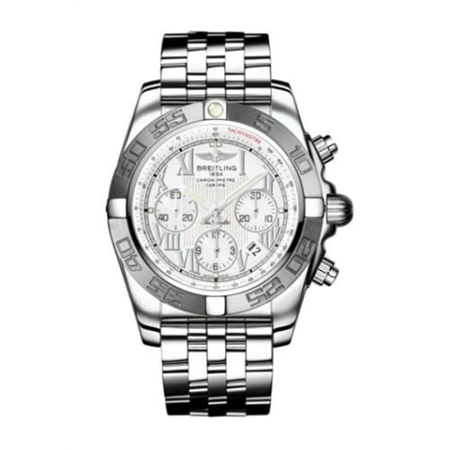 Breitling Chronomat 44 Stainless Steel / White - Roman / Bracelet