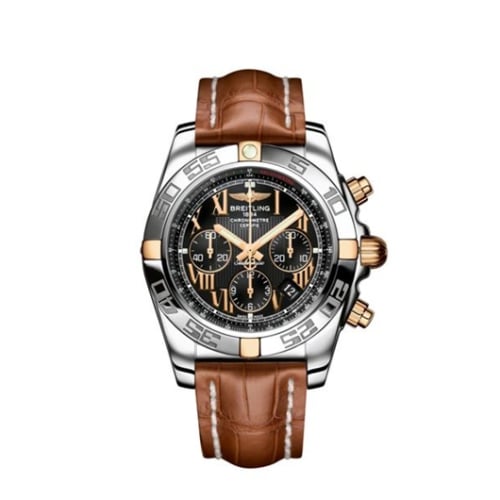 Breitling Chronomat 44 Stainless Steel / Rose Gold / Black - Roman