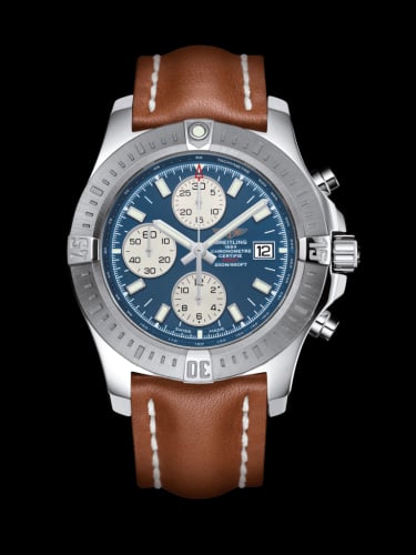 Breitling Colt Chronograph Automatic Stainless Steel / Mariner Blue / Calf / Folding