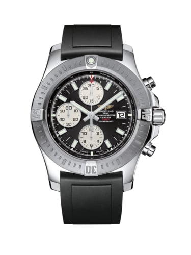 Breitling Colt Chronograph Automatic Stainless Steel / Volcano Black / Rubber / Pin