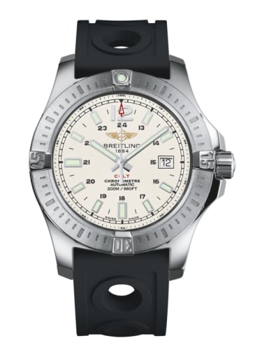 Breitling Colt 44 Automatic Stratus Silver / Rubber