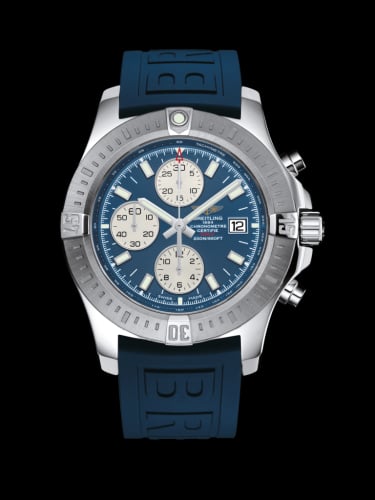 Breitling Colt Chronograph Automatic Stainless Steel / Mariner Blue / Rubber / Folding