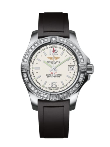 Breitling Colt Lady Diamond / Stratus Silver / Rubber / Pin