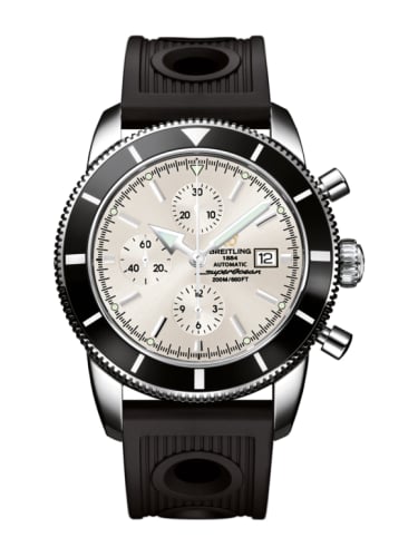 Breitling Superocean Heritage 46 Chronograph Stainless Steel / Black / Stratus Silver / Rubber