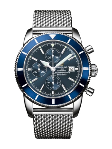 Breitling Superocean Heritage 46 Chronograph Stainless Steel / Blue / Blue / Milanese