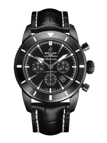 Breitling Superocean Heritage 46 Chronoworks Ceramic / Black / Croco