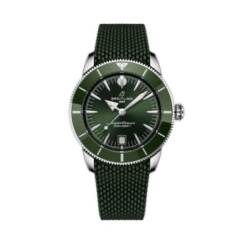 Breitling Superocean Heritage B31 Automatic 42 Stainless Steel / Green / Rubber