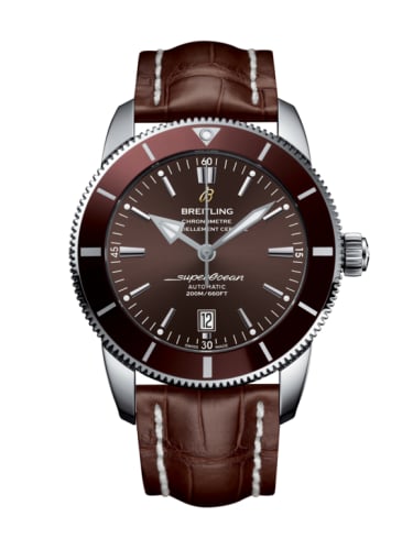 Breitling Superocean Heritage II 46 Stainless Steel / Bronze / Bronze / Croco / Pin