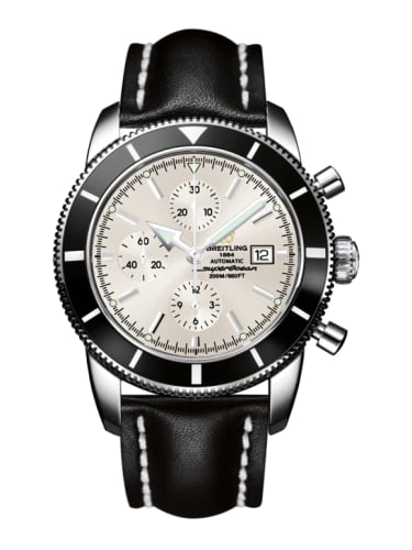 Breitling Superocean Heritage 46 Chronograph Stainless Steel / Black / Stratus Silver / Calf