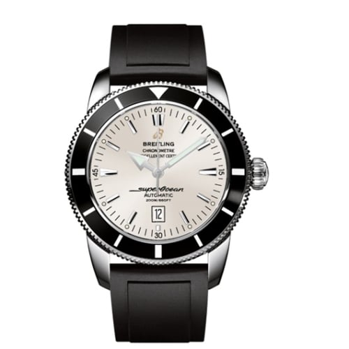 Breitling Superocean Heritage 46 Stainless Steel / Black / Stratus Silver / Rubber
