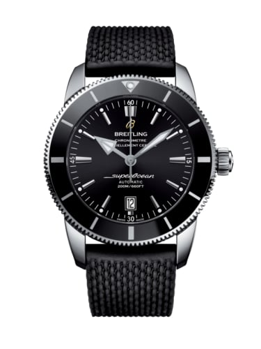 Breitling Superocean Heritage II 46 Stainless Steel / Black / Black / Rubber / Folding
