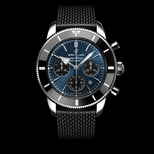 Breitling Superocean Heritage II B01 Chronograph 44 Stainless Steel / Blue / Rubber / Folding