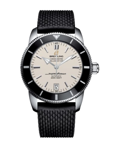 Breitling Superocean Heritage II 42 Stainless Steel / Black / Silver / Rubber / Pin