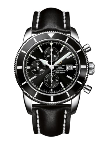 Breitling Superocean Heritage 46 Chronograph Stainless Steel / Black / Black / Calf