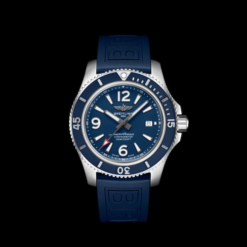 Breitling Superocean 44 Stainless Steel / Blue / Rubber / Pin