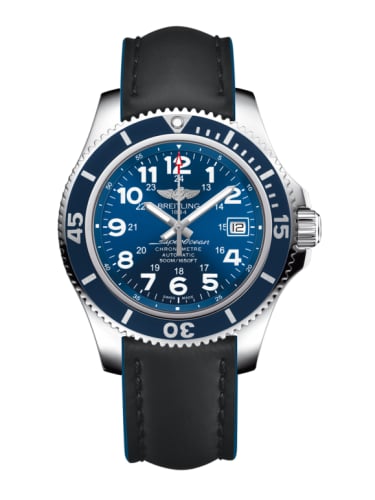 Breitling Superocean II 42 Stainless Steel / Blue / Mariner Blue / Rubber / Pin