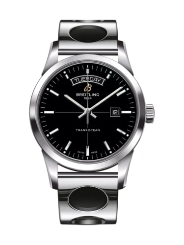 Breitling Transocean Day &amp; Date Stainless Steel / Black / Racer