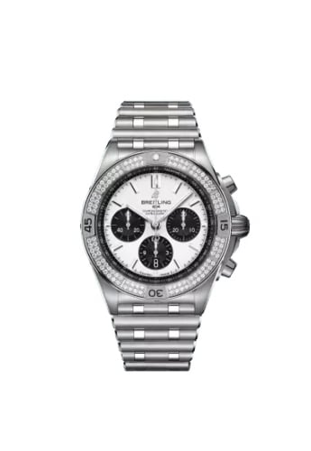 Breitling Chronomat B01 42 Stainless Steel - Diamond / White / Rubber
