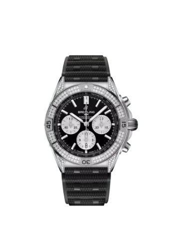 Breitling Chronomat B01 42 Stainless Steel - Diamond / Black / Rubber