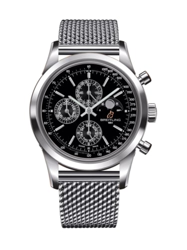 Breitling Transocean Chronograph 1461 Stainless Steel / Black / Bracelet