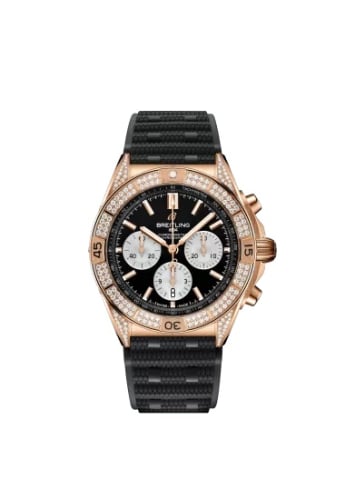 Breitling Chronomat B01 42 Red Gold - Diamond / Black / Rubber