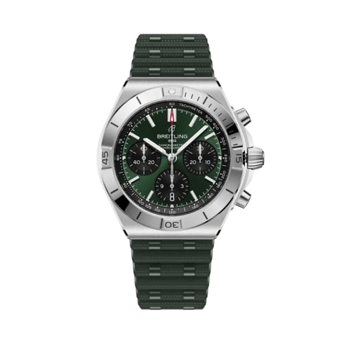 Breitling Chronomat B01 42 Stainless Steel / Green / Rubber