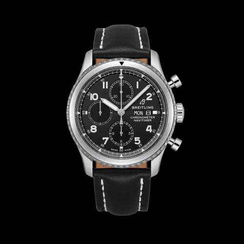 Breitling Navitimer 8 Chronograph 43 Stainless Steel / Black / Black Calf