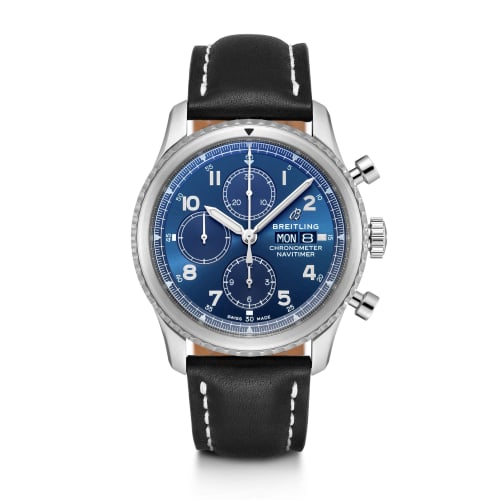 Breitling Navitimer 8 Chronograph 43 Stainless Steel / Blue / Black Calf