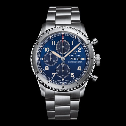 Breitling Aviator 8 Chronograph 43 Stainless Steel / Blue / Bracelet