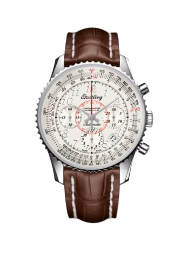 Breitling Montbrillant 01 Stainless Steel / Mercury Silver / Croco