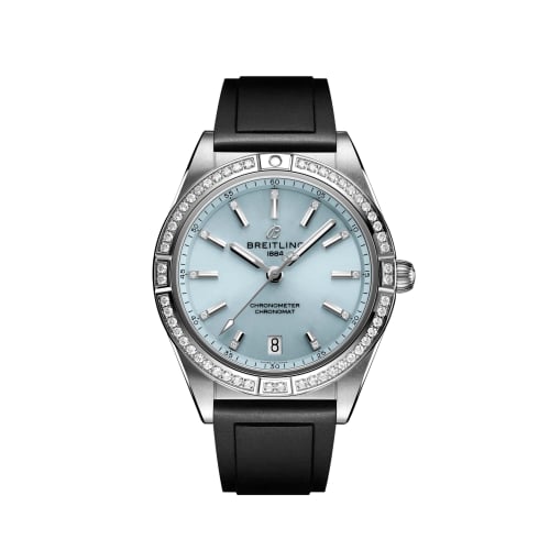 Breitling Chronomat Automatic 36 South Sea Stainless Steel / White Gold / Diamond / Ice Blue