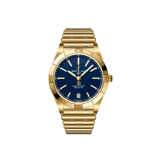 Breitling Chronomat Automatic 36 Victoria Beckham Yellow Gold / Midnight Blue