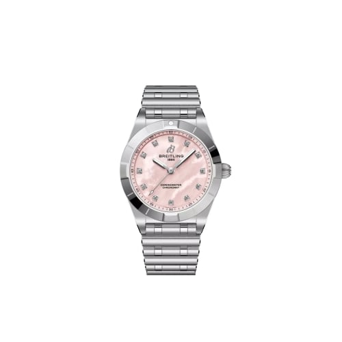 Breitling Chronomat 28 Stainless Steel / Pink MOP