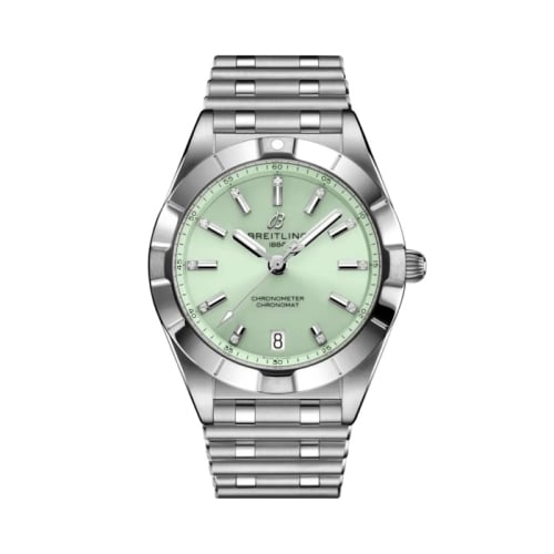 Breitling Chronomat 32 Stainless Steel / Mint Green / Rouleaux