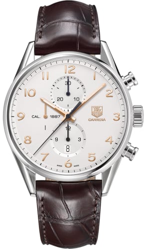 TAG Heuer Carrera Calibre 1887 43 Stainless Steel / Silver / Alligator