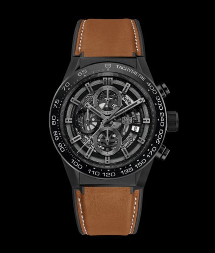 TAG Heuer Carrera Calibre Heuer 01 45 Ceramic / Skeleton / Calf