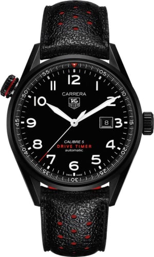 TAG Heuer Carrera Calibre 5 Drive Timer 43 Titanium PVD / Black