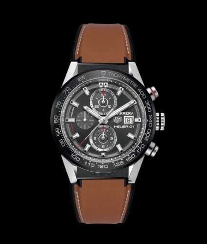 TAG Heuer Carrera Calibre Heuer 01 43 Stainless Steel / Grey / Calf