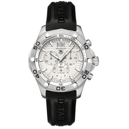 TAG Heuer Aquaracer 300M Quartz Chronograph 43 Stainless Steel / Silver / Rubber