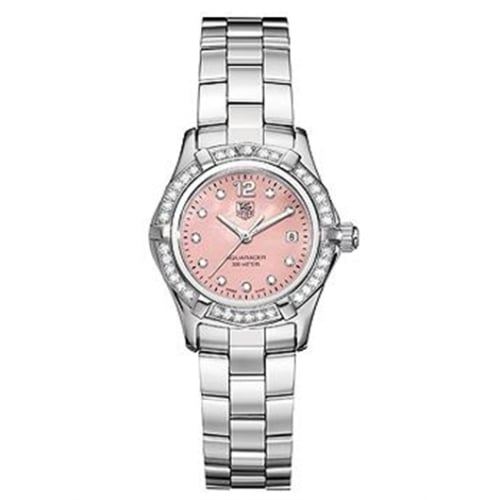 TAG Heuer Aquaracer 300M Quartz 27 Stainless Steel / Diamond / Pink MOP - Diamond / Bracelet