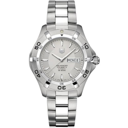 TAG Heuer Aquaracer 300M Calibre 5 Day-Date 41 Stainless Steel / Silver / Bracelet