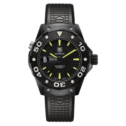 TAG Heuer Aquaracer 500M Calibre 5 43 Titanium PVD / Black / Rubber