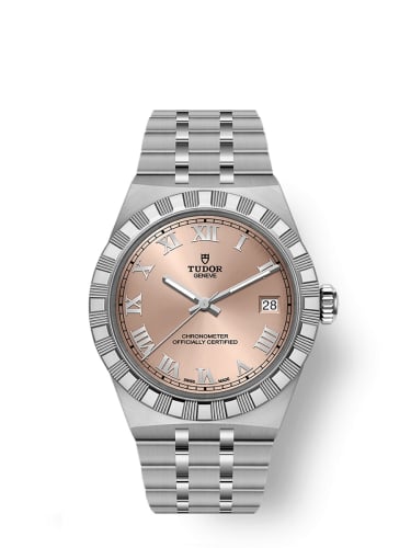 Tudor Royal Day-Date 36 Stainless Steel / Salmon Roman
