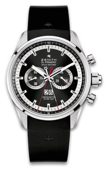 Zenith El Primero Rattrapante Stainless Steel / Black / Rubber