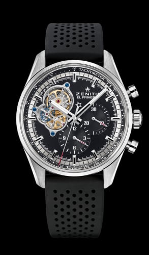 Zenith El Primero Chronomaster Open Stainless Steel / Black / Rubber