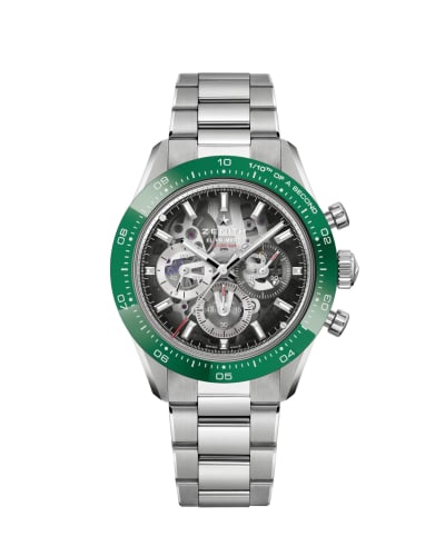 Zenith Chronomaster Sport Skeleton Stainless Steel / Green