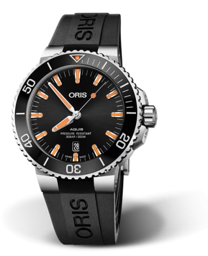 Oris Aquis Date 43.5 Stainless Steel / Black / Rubber