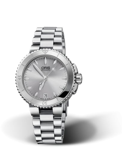 Oris Aquis Date 36 Stainless Steel / Silver / Bracelet